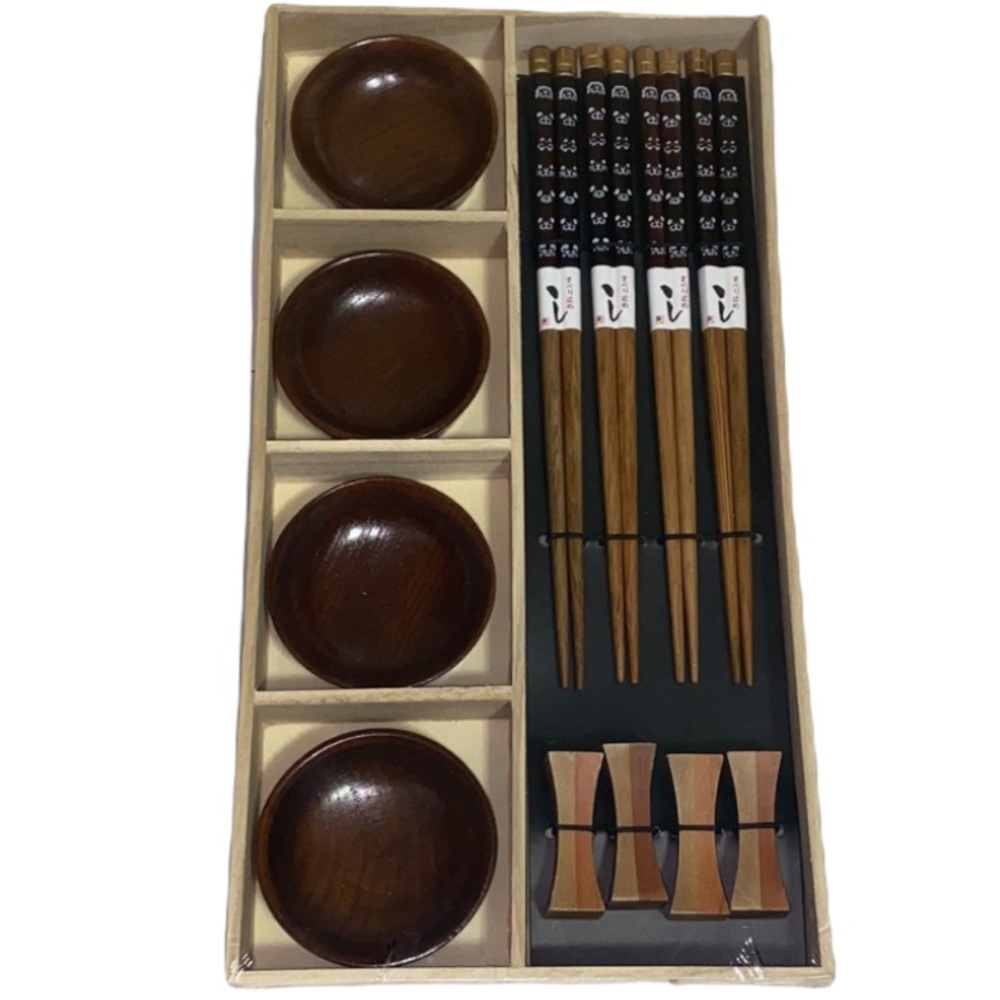 Chop Sticks & Soy Sauce Holder